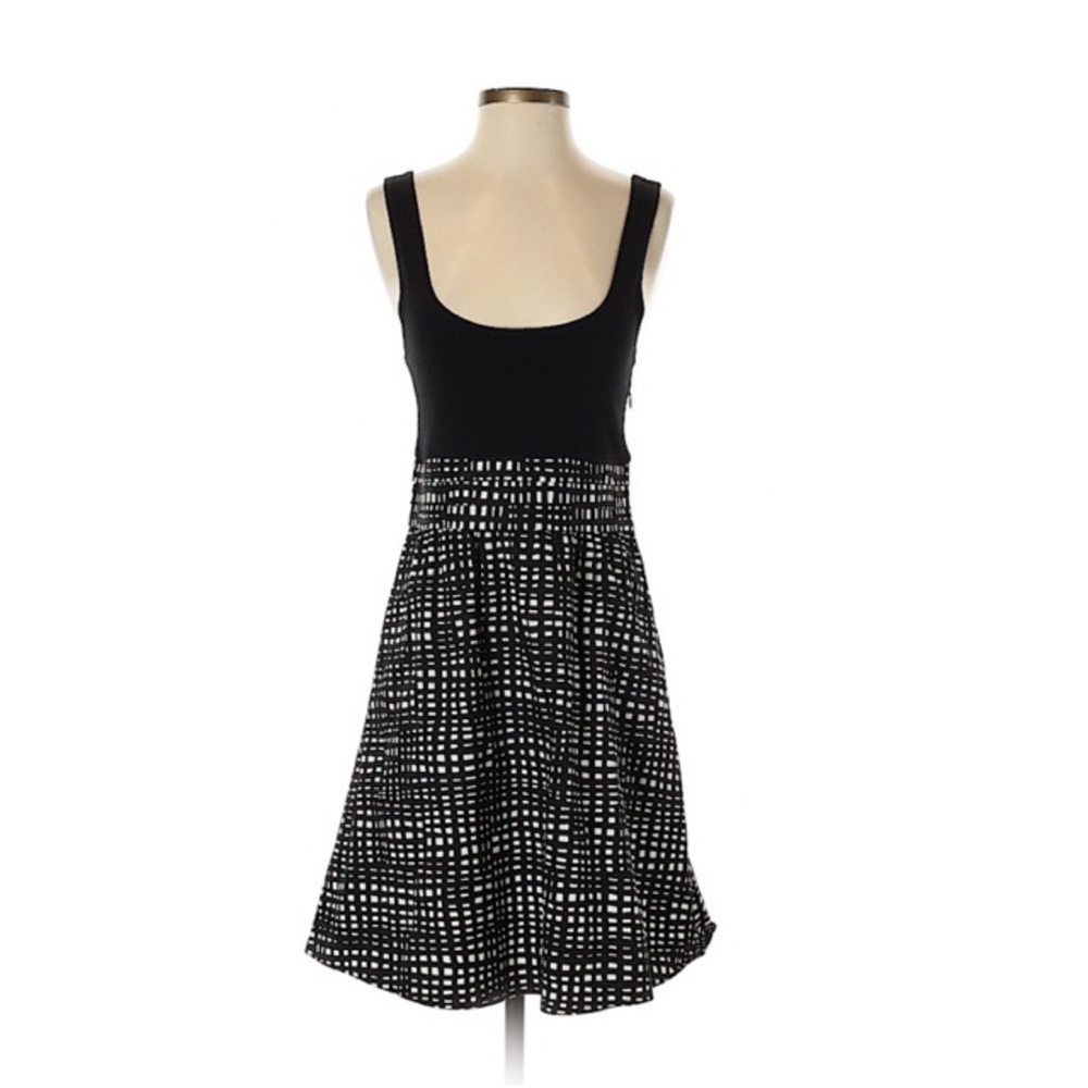 Theory A-line Checkered Dress